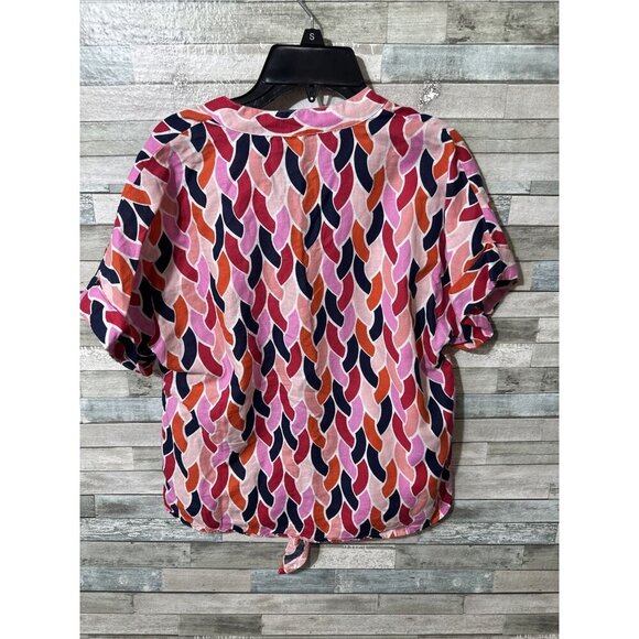 Women’s Linen Charter Club Blouse Multicolored Size Small - Picture 11 of 11